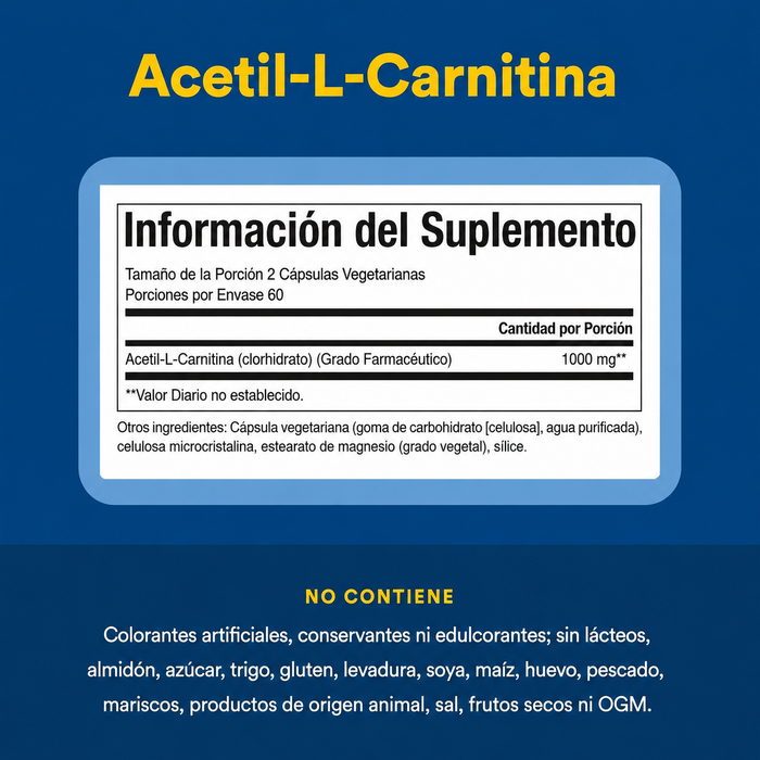 L-Carnitina 500 mg (60 vcap), Natural Factors