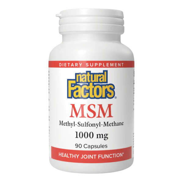 MSM 1000 mg, Articulaciones (90 caps), Natural Factors
