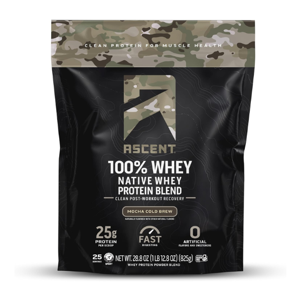 Proteína de Whey Sabor Mocha Cold Brew (28.8 oz 825 g), Ascent