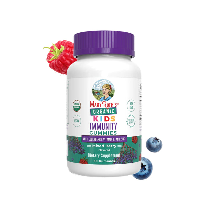Organic Children's Immunity Gummies 60 Gummies Mary Ruth