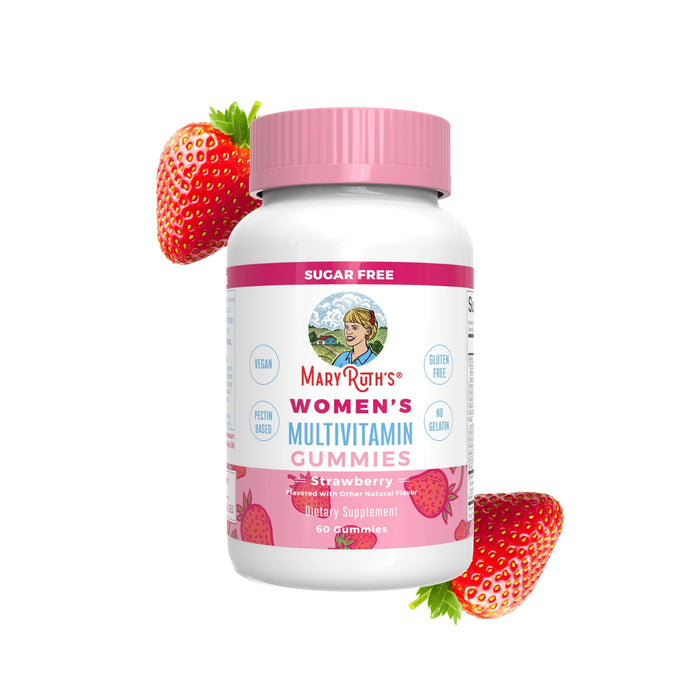 Multivitaminico Para Mujeres Sabor Fresa (60 gomitas), Mary Ruth´s