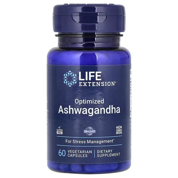 Ashwagandha Optimizada (60 veg caps), Life Extension