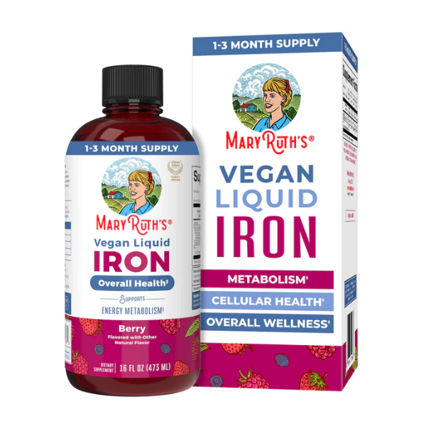 Liquid Iron /Liquid Iron Berry (Berry 18mg, 16 oz-400ml Mary Ruths