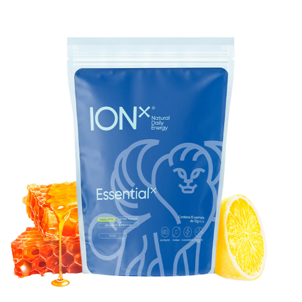 Electrolitos Essential To Go Sabor Limón y Miel (150 g), ION X