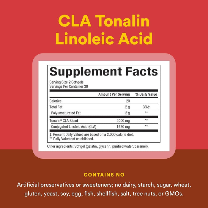 CLA Ácido Linoleico Tonalin® (60 softgels), Natural Factors