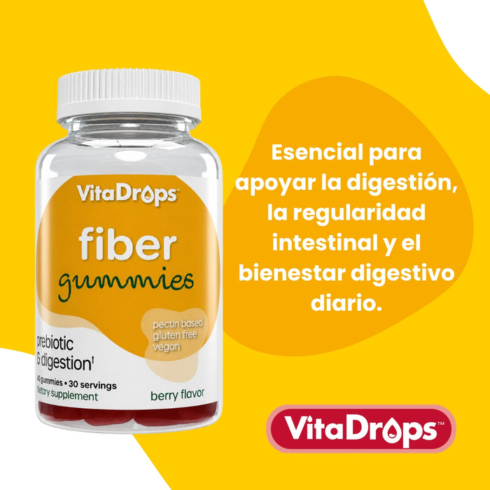 Fibra sabor Frutos Rojos VitaDrops™ (60 gomitas), Windmill