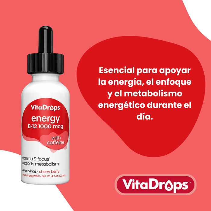 Vitamina B12 Sabor Cereza VitaDrops™ (120 ml), Windmill