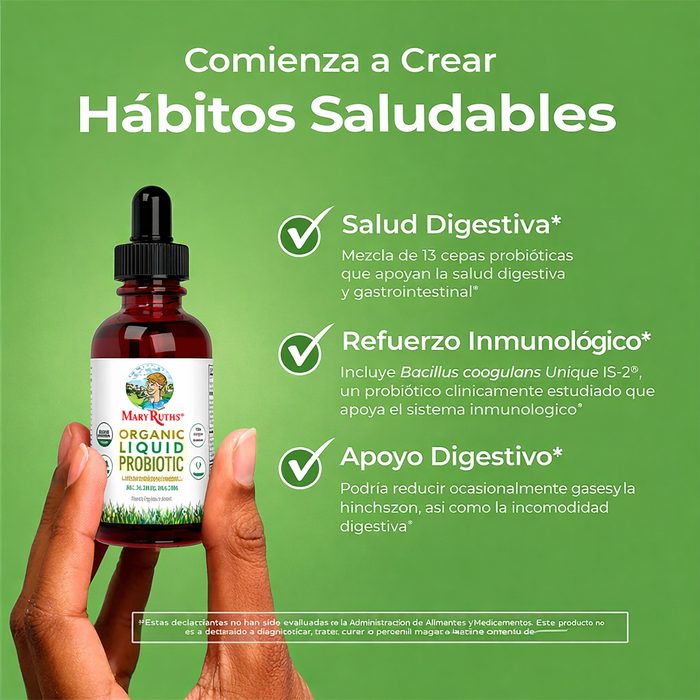 Probiotico Organico, Liquido 60 ml (2 fl oz), Mary Ruth's