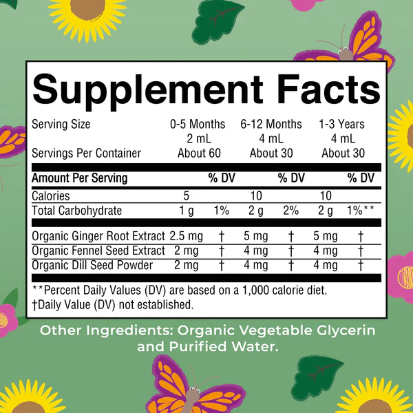 Gripe Water Organica, Liquida (4 fl oz/120 ml), Mary Ruth's