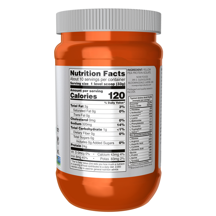 Pea Protein Unflavored 340g (12oz) / Pea Protein Unflavored (Pea)
