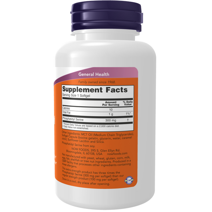 Fosfatidilserina 300 mg, Potencia Extra (50 softgels)