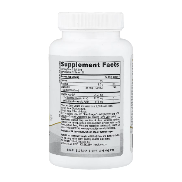 ProOmega 2000-D (60 softgels), Nordic Naturals
