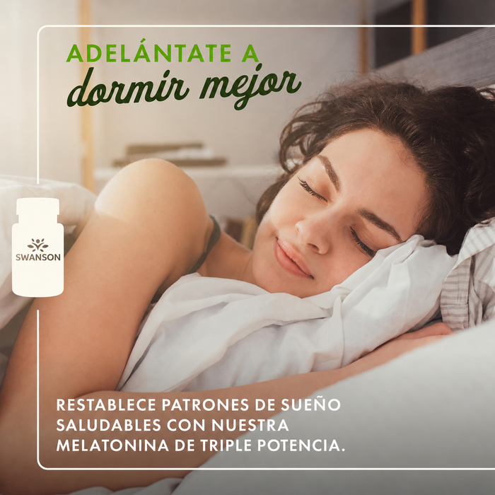 Melatonina de Triple Potencia 10 mg (60 caps), Swanson