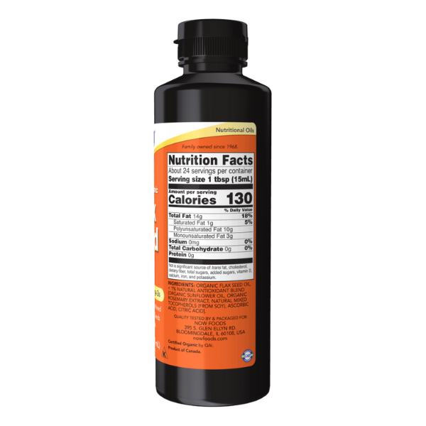 Organic Flax Seed Oil Liquid (12 fl. oz ) /Flax Seed Oil Liquid, Organic