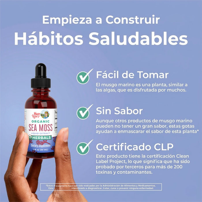 Organic Sea Moss Liquid Drops 1oz (30ml) Mary Ruth