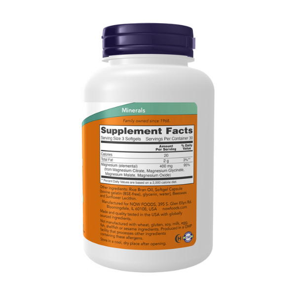 Magnesium Citrate 400mg (90 softgels) / Magnesium Citrate (Softgels)
