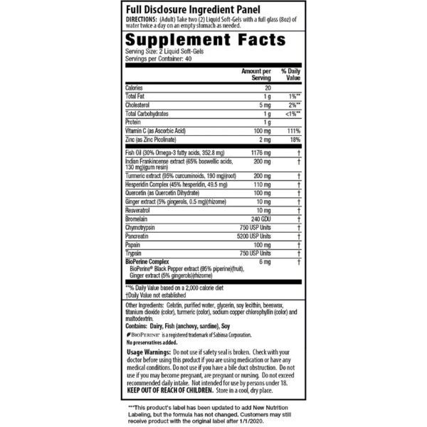 Inflamma-Less (80 softgels), Irwin Naturals
