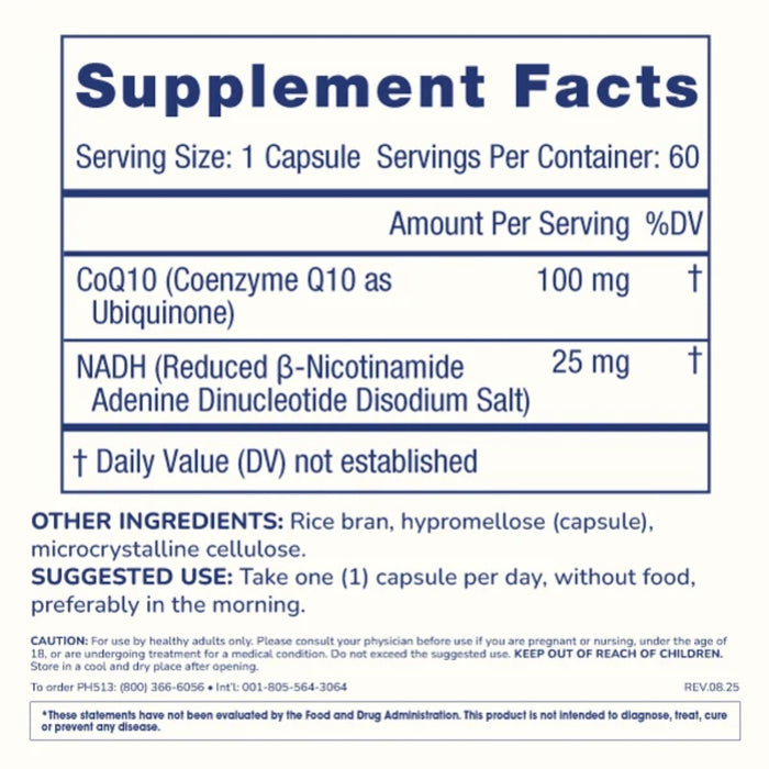 NADH + CoQ10 (60 caps), Prohealth