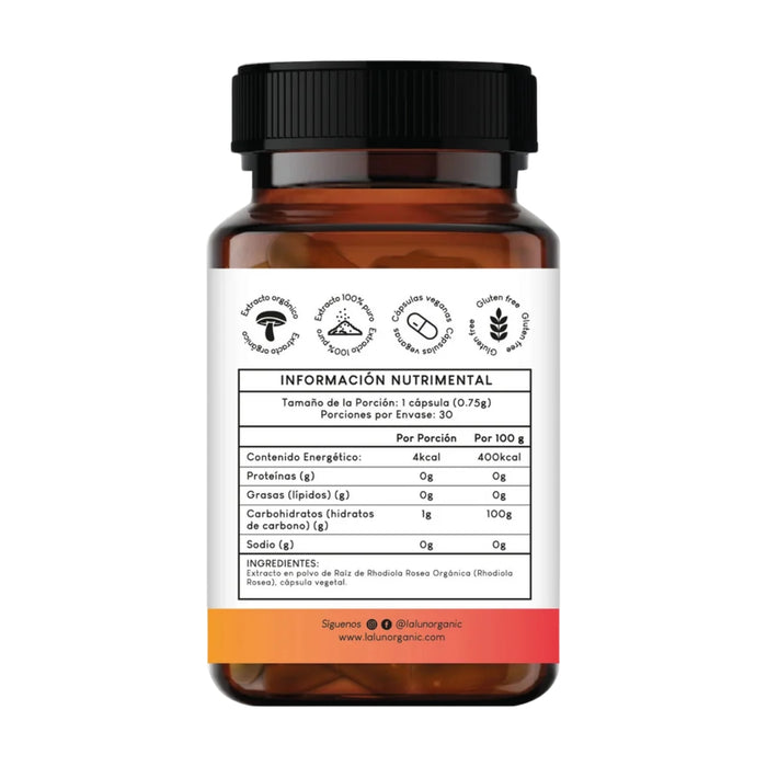 Rhodiola Rosea 750 mg (30 caps), Lalun