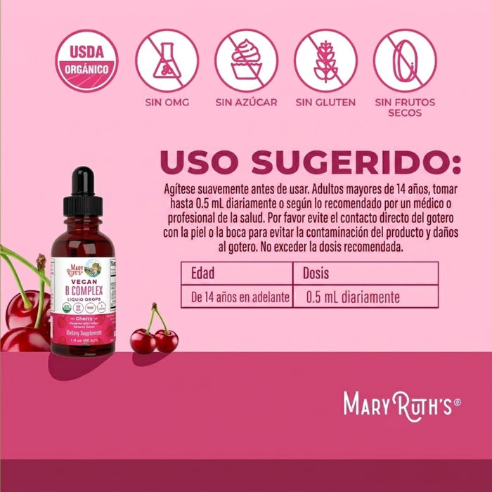 B Complex Drops 1oz (30ml) Mary Ruth