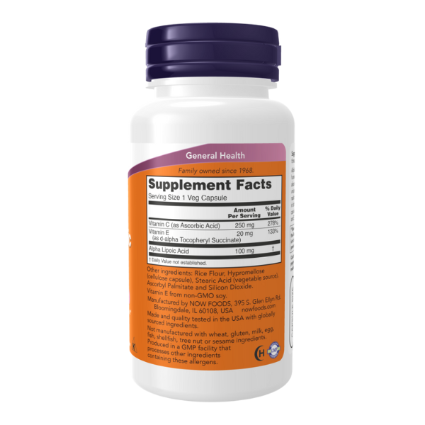 Acido Alfa Lipoico 100mg (60 veg caps)