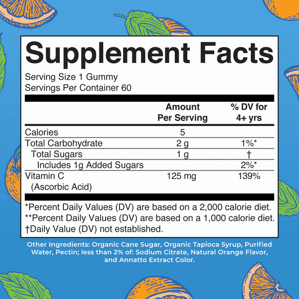 Vitamin C Gummies / vitaminCgummy-3PL /60 gummies Mary Ruths