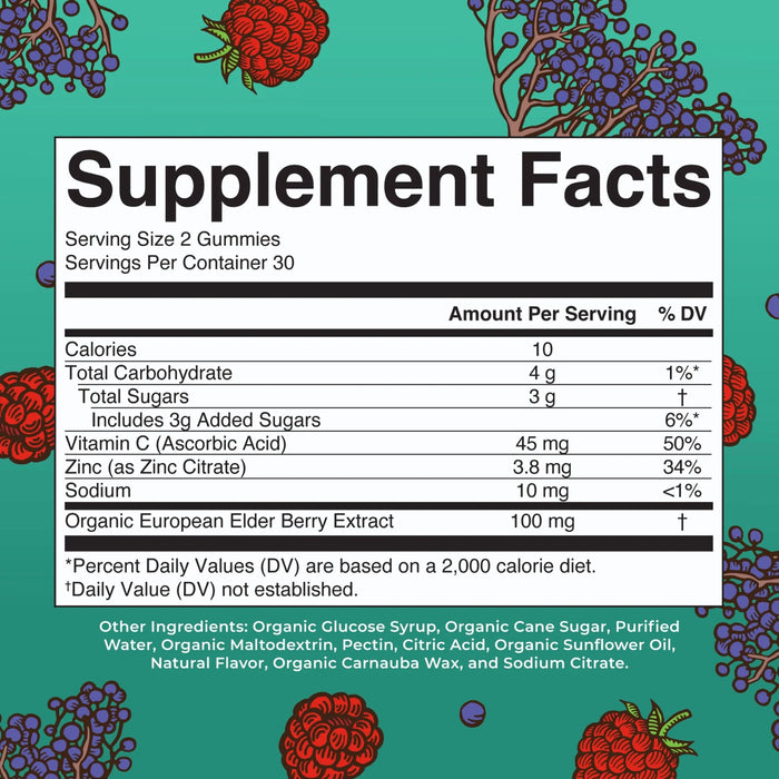 Organic Children's Immunity Gummies 60 Gummies Mary Ruth