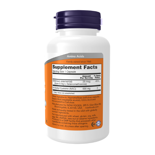 NAC N- Acetil Cisteina 600 mg (100 veg caps)