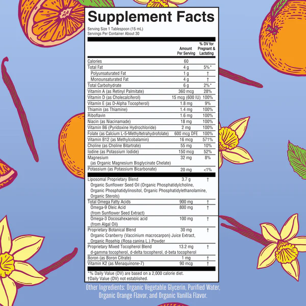 Prenatal &amp; Postnatal Liposomal Multivitamin 15.22oz (450.10ml) Mary Ruth
