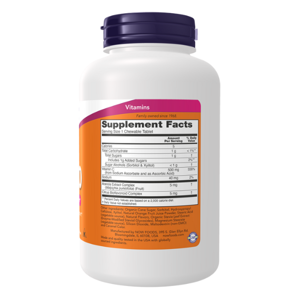 Vitamina C-500 Sabor Naranja (100 tabs)