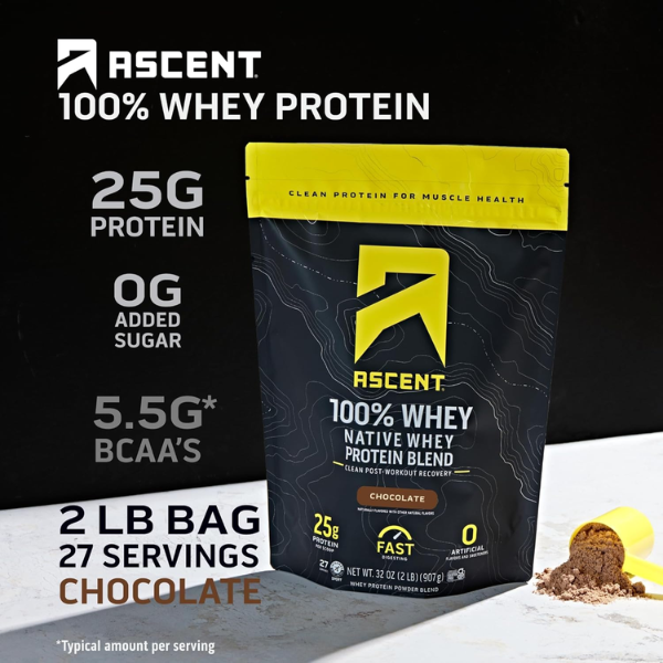 Proteína Sabor Chocolate (2 lb / 907 g), Ascent