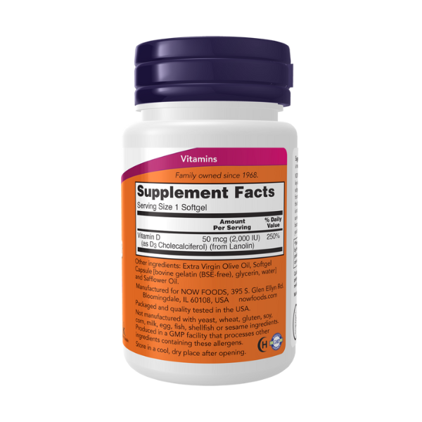 Vitamina D3 2000 IU (120 softgels)