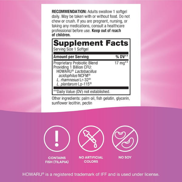 Probiotico Pearls® para Mujeres (30 softgels), Nature's Way