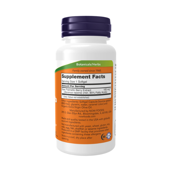 Extracto de Saw Palmetto 160 mg (120 softgels)
