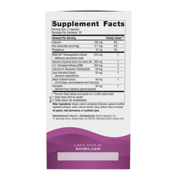 Apoyo a la Menopausia (60 caps), Nordic Naturals
