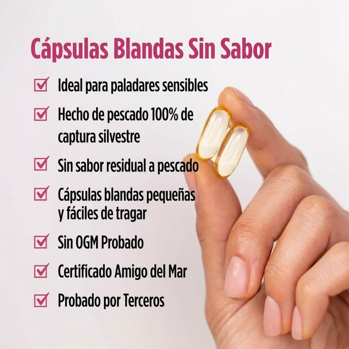 DHA Prenatal 830 mg con Omega-3 400IU y Vitamina D3 (90 softgels), Nordic Naturals