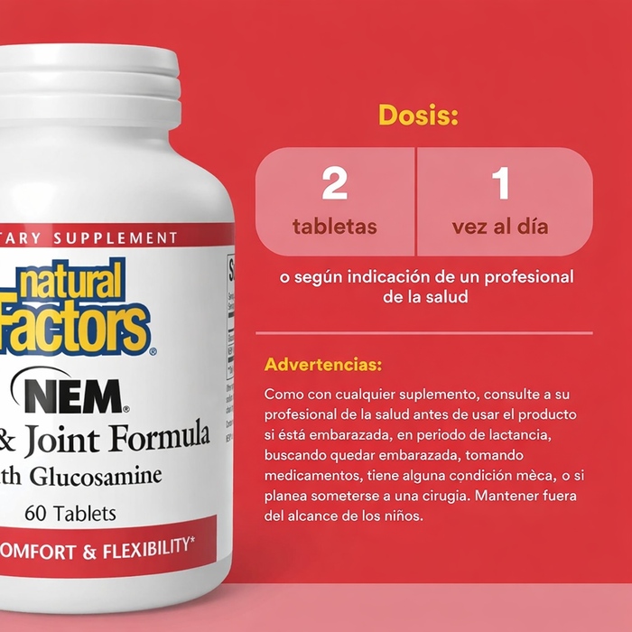EX Formula para Rodillas y Articulaciones NEM® (60 softgels), Natural Factors