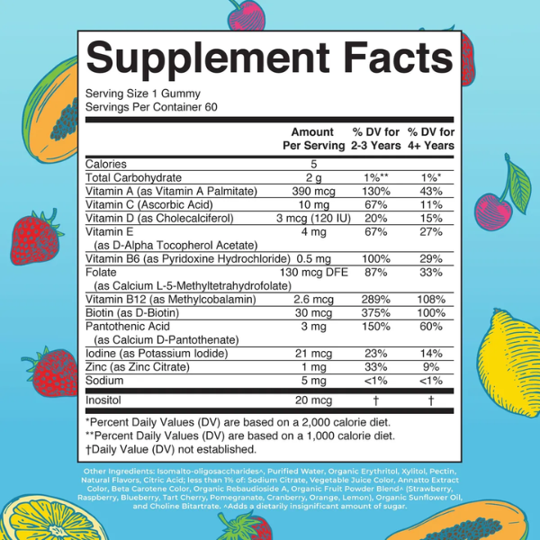 Kidsmultigummies-3PL/Kidsmultigummies-3PL 60 Gummies Mary Ruths