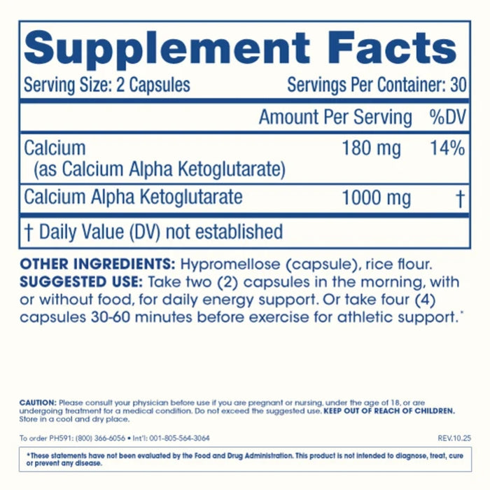 Calcio AKG Longevity 1000 mg (60 caps), Prohealth
