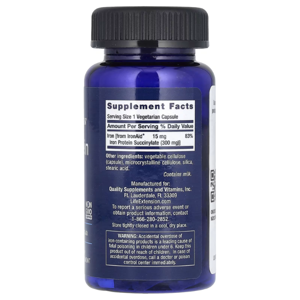 CC Hierro Plus 300 mg (100 veg caps),  Life Extension