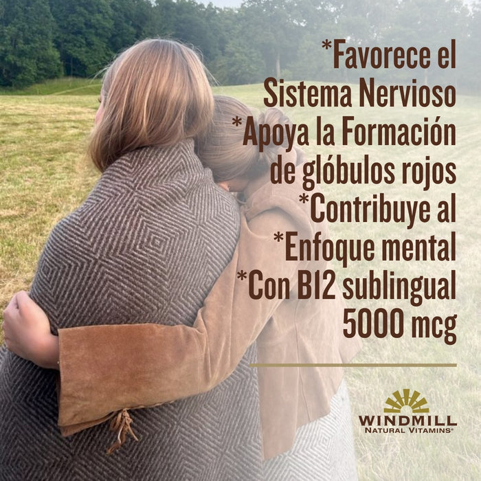 Vitamina B12 5000 mcg (50 tabs sublingual), Windmill