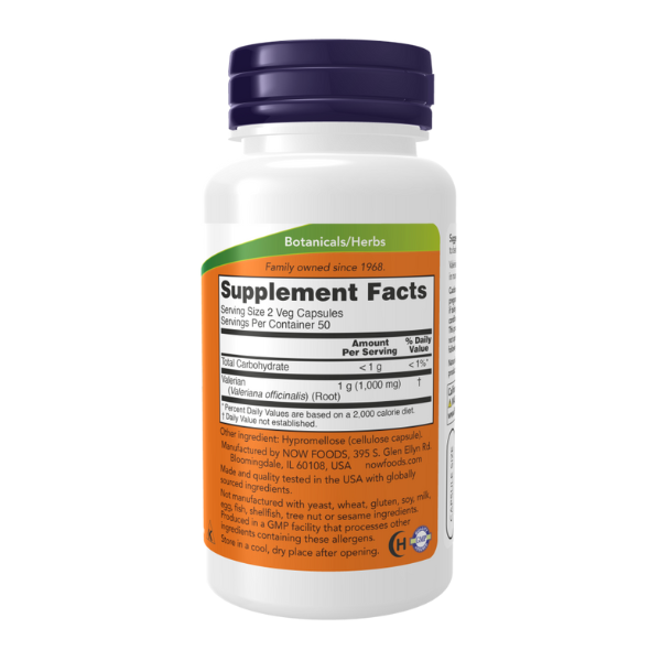 Raiz de Valeriana 500 mg (100 veg caps)