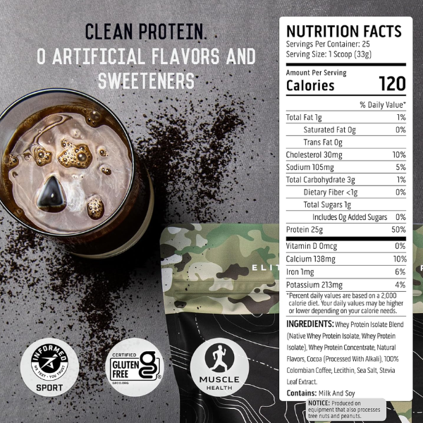 Proteína de Whey Sabor Mocha Cold Brew (28.8 oz 825 g), Ascent