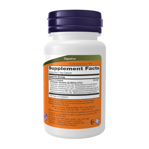 Probiotics 10-25 Billion (30 VegCaps) / Probiotic-10 strains 25 Billion