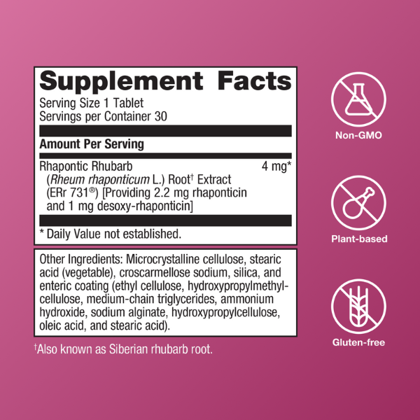 Estrovera 271 mg Alivio de Perimenopausia y Menopausia (30 tabs), Metagenics