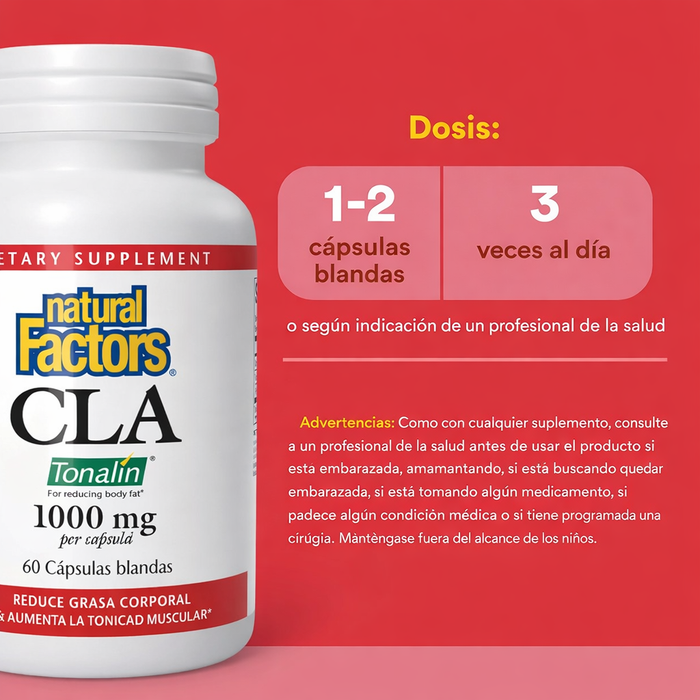 CLA Ácido Linoleico Tonalin® (60 softgels), Natural Factors