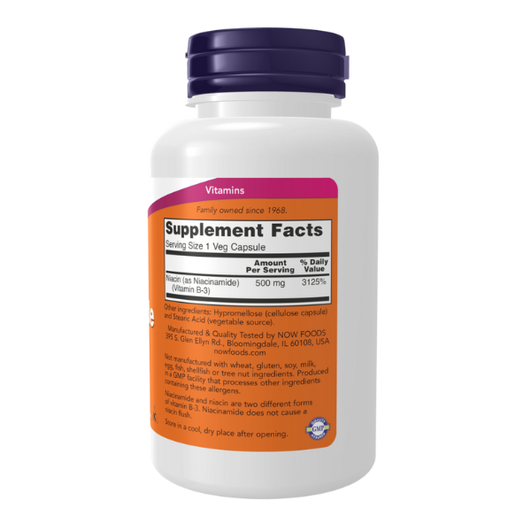Niacinamida (B-3) 500 mg