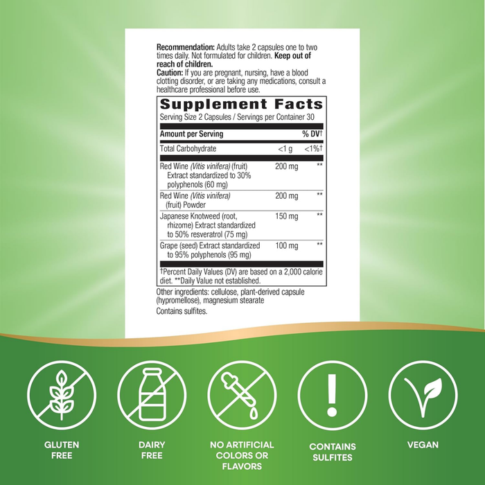 Resveratrol (60 veg caps), Nature's Way