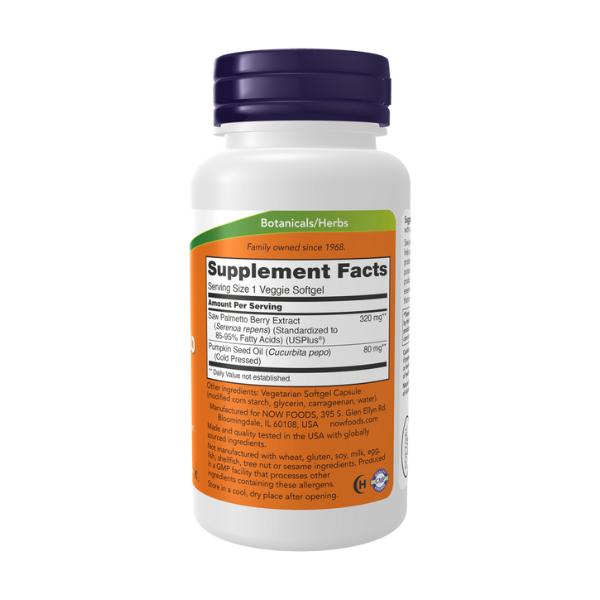 Extracto de Saw Palmetto 320 mg (90 veg softgels)