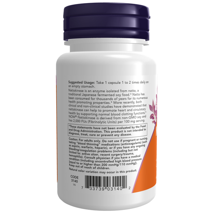 Nattokinase 100 mg (60 veg caps)
